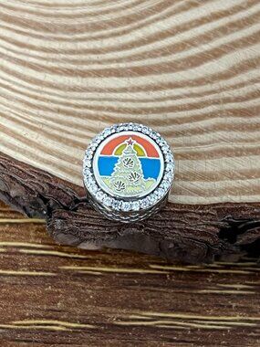 Pandora Merry Christmas From Florida Exclusive Bead Charm S925 Silver Charm